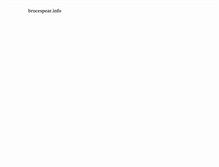 Tablet Screenshot of brucespear.info